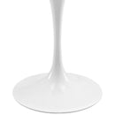 Lippa 48" Oval Wood Top Dining Table in White