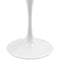 Lippa 48" Oval Wood Top Dining Table in White