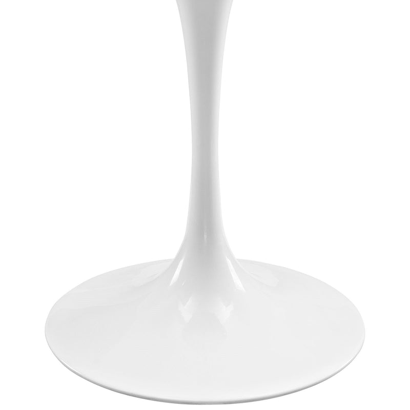Lippa 48" Oval Wood Top Dining Table in White