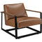 Seg Vegan Leather Accent Chair