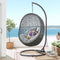 Hide Outdoor Gray Patio Swing Chair With Stand