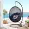 Hide Outdoor Gray Patio Swing Chair With Stand