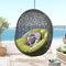 Hide Outdoor Gray Patio Swing Chair With Stand