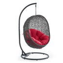 Hide Outdoor Gray Patio Swing Chair With Stand