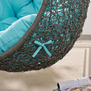 Hide Outdoor Gray Patio Swing Chair With Stand