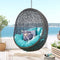 Hide Outdoor Gray Patio Swing Chair With Stand