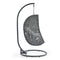 Hide Outdoor Gray Patio Swing Chair With Stand