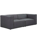 Mingle 2 Piece Upholstered Fabric Sectional