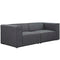 Mingle 2 Piece Upholstered Fabric Sectional