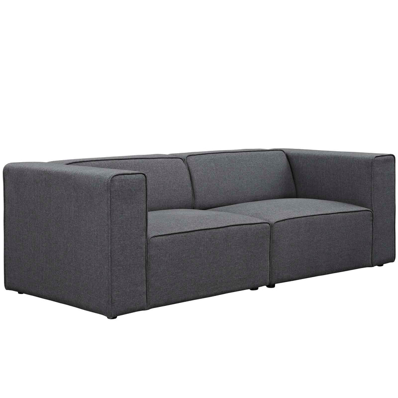 Mingle 2 Piece Upholstered Fabric Sectional