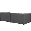 Mingle 2 Piece Upholstered Fabric Sectional