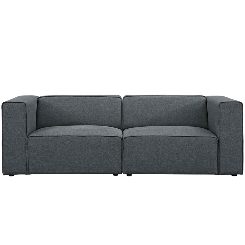 Mingle 2 Piece Upholstered Fabric Sectional