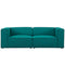 Mingle 2 Piece Upholstered Fabric Sectional