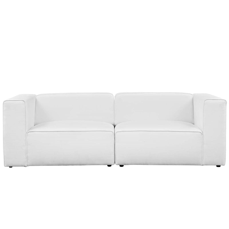 Mingle 2 Piece Upholstered Fabric Sectional