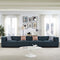Mingle 4 Piece Fabric Sectional