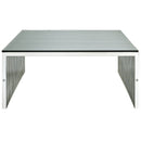 Gridiron Coffee Table in Silver