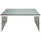 Gridiron Coffee Table in Silver