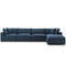 Down Filled 5 pcs Sectional Sofa Set - hollywood-glam-furnitures