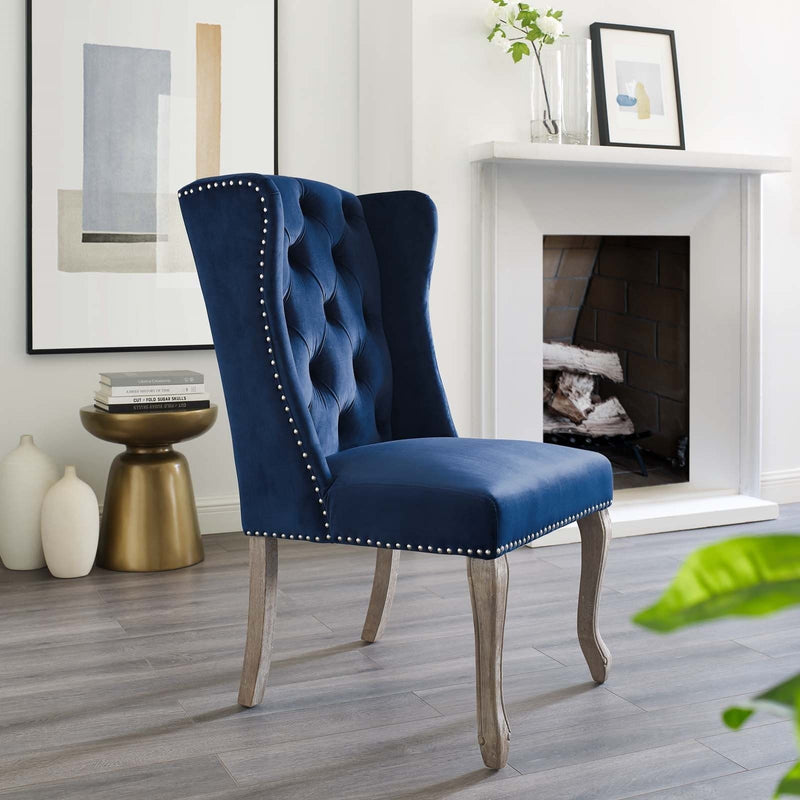 Apprise French Vintage Velvet Dining Chair
