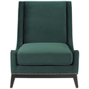 Confident Accent Upholstered Performance Velvet Lounge Chair