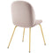 Scoop Gold Legs Velvet Dining Chair
