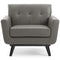 Engage Top-Grain Leather Living Room Lounge Accent Armchair