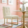 Stainless Steel Performance Velvet Dining Chair