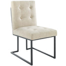 Stainless Steel Upholstered Fabric Dining Chair