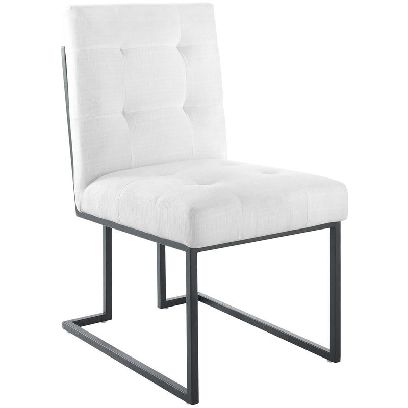 Stainless Steel Upholstered Fabric Dining Chair