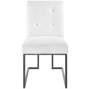 Stainless Steel Upholstered Fabric Dining Chair