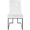 Stainless Steel Upholstered Fabric Dining Chair