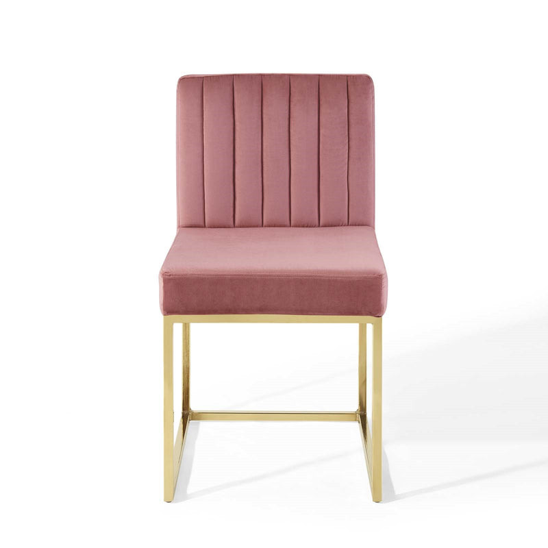 Channel Velvet Dining Chair