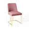 Stacey Sled Base Performance Velvet Dining Chair