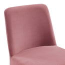 Stacey Sled Base Performance Velvet Dining Chair