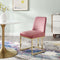 Stacey Sled Base Performance Velvet Dining Chair