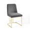 Stacey Sled Base Performance Velvet Dining Chair