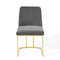 Stacey Sled Base Performance Velvet Dining Chair