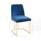 Stacey Sled Base Performance Velvet Dining Chair