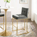 Privy Velvet Bar Stool