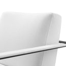 Seg Upholstered Accent Chair in Black White