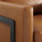 Posse Vegan Leather Accent Chair in Black Tan
