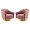 Buoyant Swivel Chair Performance Velvet Set of 2