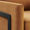 Posse Performance Velvet Accent Chair Black Cognac
