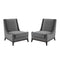 Confident Lounge Chair Upholstered Performance Velvet Set of 2