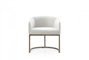 Modrest Elisa - Modern Velvet & Brass Dining Chair