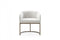 Modrest Elisa - Modern Velvet & Brass Dining Chair