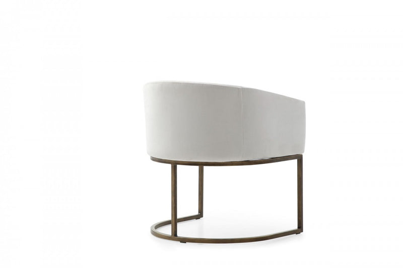 Modrest Elisa - Modern Velvet & Brass Dining Chair