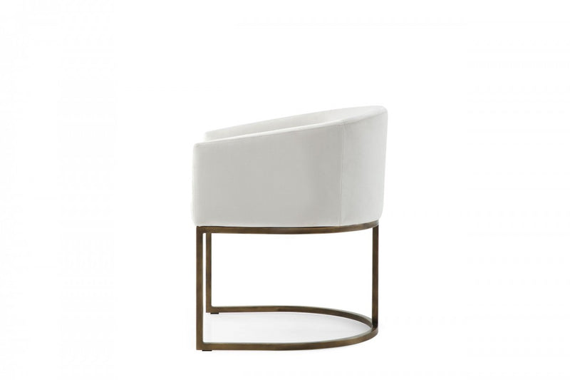 Modrest Elisa - Modern Velvet & Brass Dining Chair