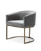 Modrest Elisa - Modern Velvet & Brass Dining Chair
