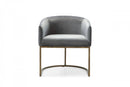 Modrest Elisa - Modern Velvet & Brass Dining Chair